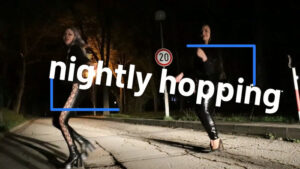 Midnight Moves: Yo and a Friend Dancing Through the City Night